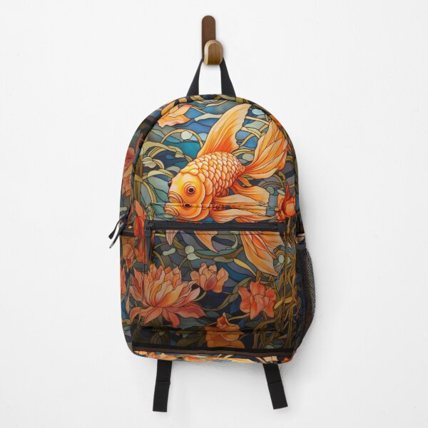 Item preview, Fantail Goldfish Stained Glass Window Design designed and sold by pinkal.