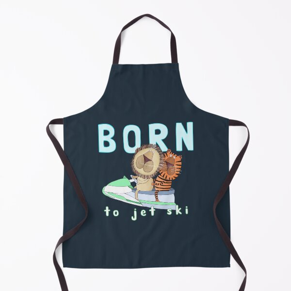 Item preview, Born to Jet Ski, Funny Tiger and Lion Jet Skiing by Artist Carla Daly designed and sold by Carla Daly.