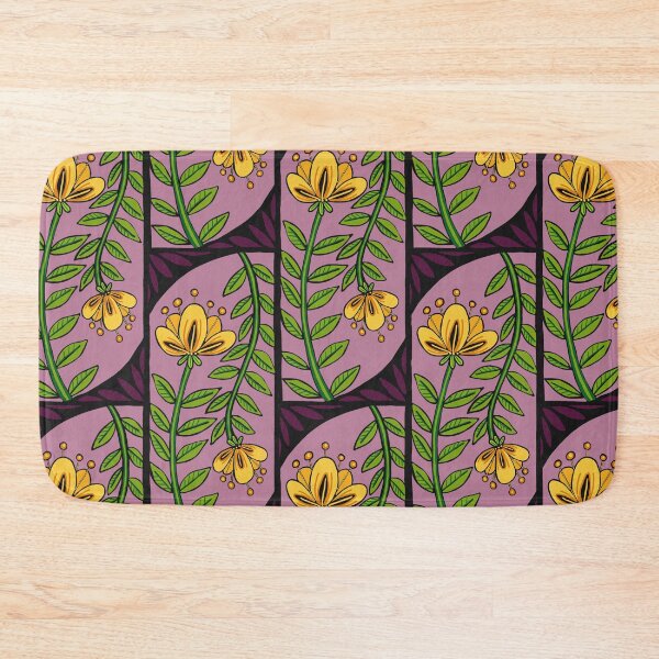 Item preview, Yellow Cottage Flowers on Violet designed and sold by Katno66.