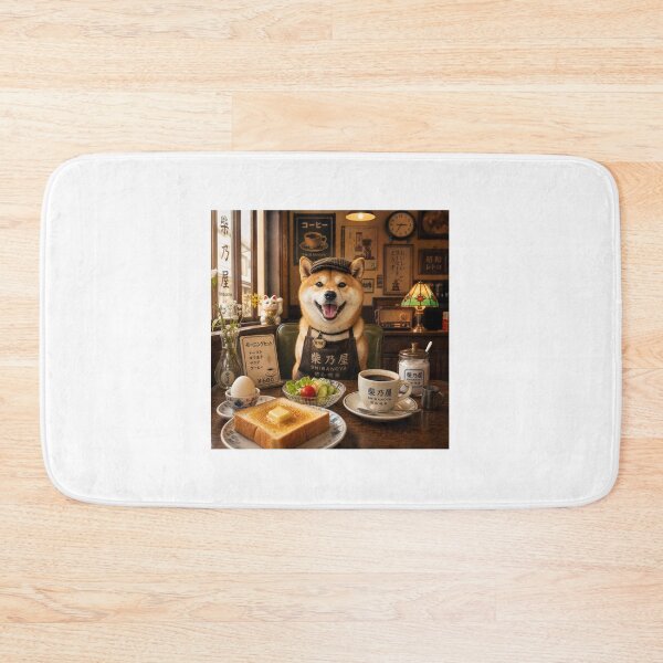 Item preview, Shibanoya Morning Set – Retro Shiba Café designed and sold by Shibanoya.