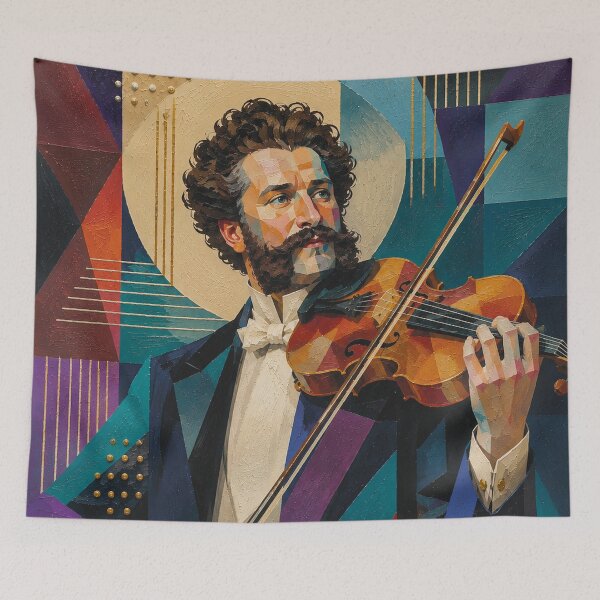 Item preview, Composer Johann Strauss portrait painting. designed and sold by GalleryKauffeld.