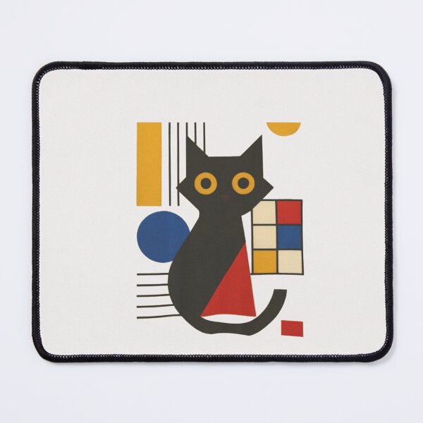 Item preview, Mondrian Cat  Abstract Geometric Art   designed and sold by Gbriel3.