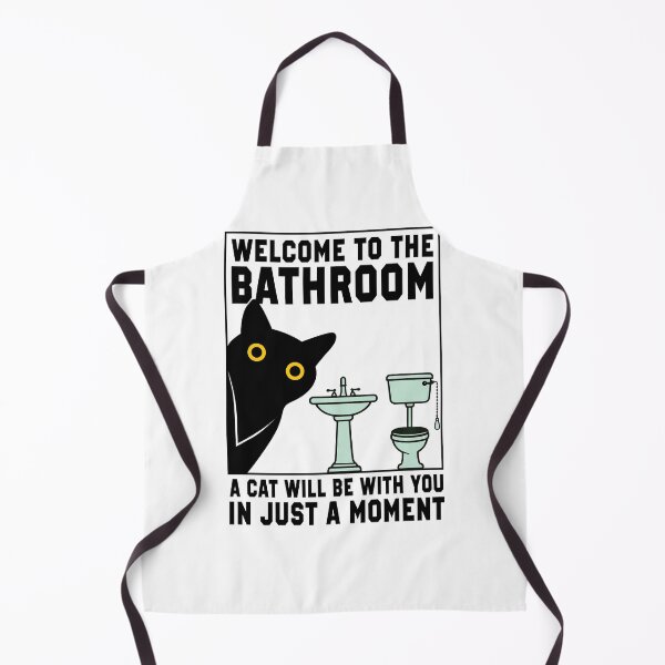 Item preview, Welcome to the Bathroom Cat Vintage designed and sold by PurrfectHome.