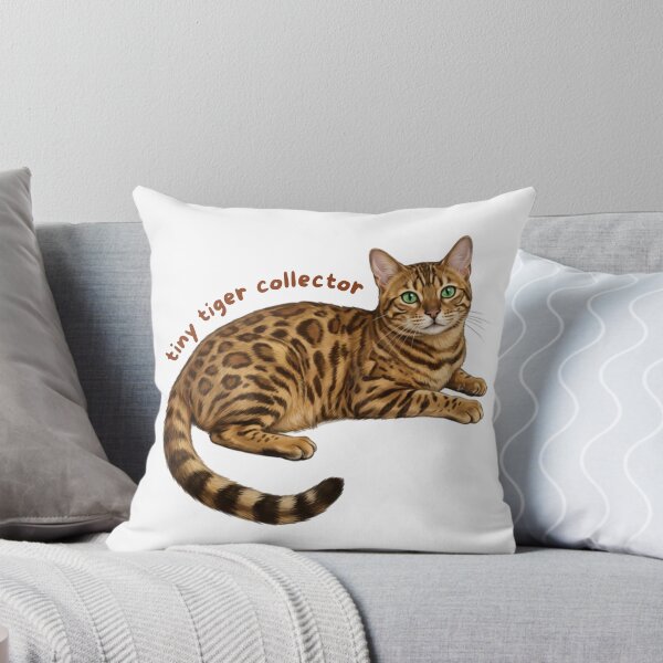 Item preview, Tiny Tiger Collector Sticker | Bengal Cat Vinyl Decal | Brown Bengal Cat Lover Gift | Cute Spotted Cat Laptop, Water Bottle & Journal Sticker designed and sold by Safiacreatess.
