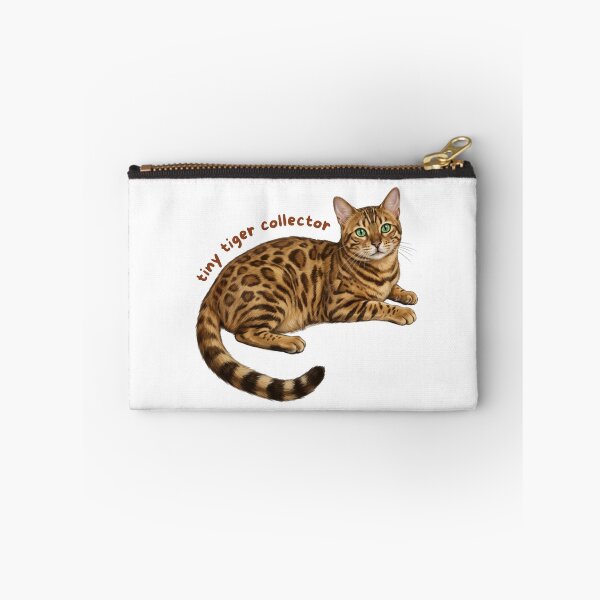 Item preview, Tiny Tiger Collector Sticker | Bengal Cat Vinyl Decal | Brown Bengal Cat Lover Gift | Cute Spotted Cat Laptop, Water Bottle & Journal Sticker designed and sold by Safiacreatess.