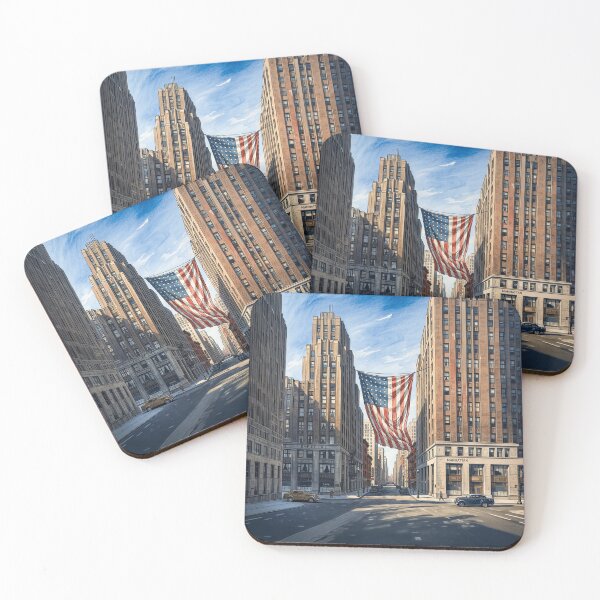 Aperçu de l'œuvre American Flag Illustration créée et vendue par Home Decor Art.