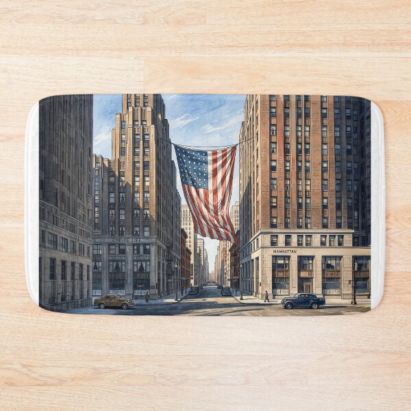 Item preview, American Flag Illustration designed and sold by Home Decor Art.