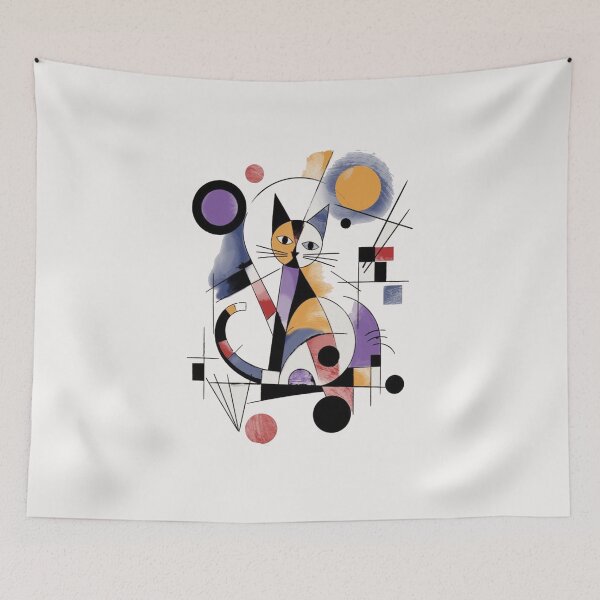 Item preview, Catlinsky Abstract Cat Art designed and sold by Gbriel3.