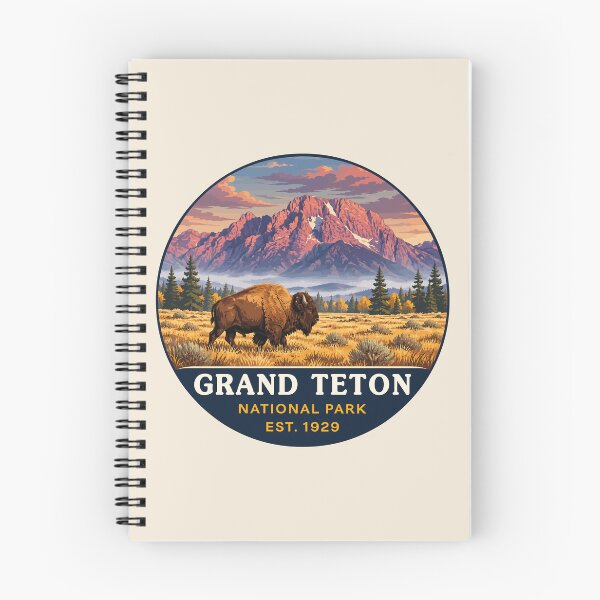 Item preview, Grand Teton National Park Retro Sticker designed and sold by Gideon Emmerich.