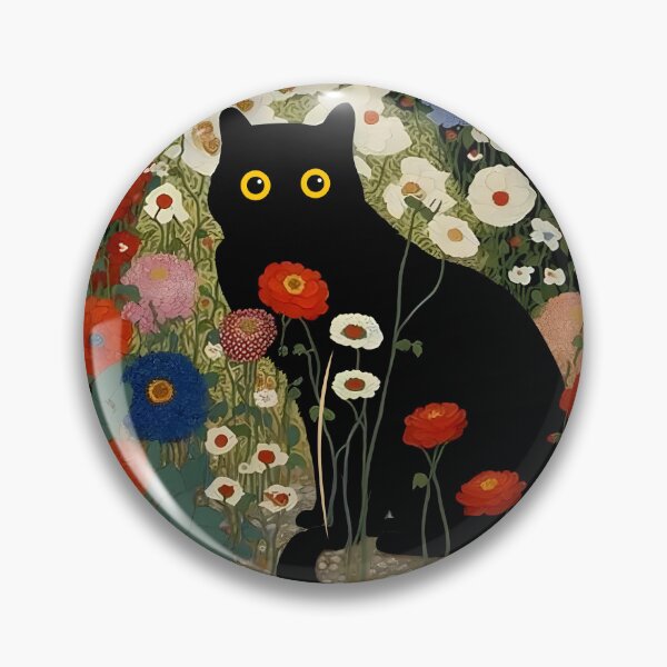 Item preview, Gustav Klimt Black Cat  designed and sold by PurrfectHome.