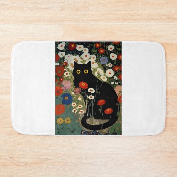 Item preview, Gustav Klimt Black Cat  designed and sold by PurrfectHome.