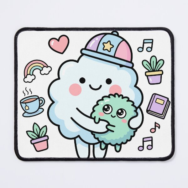 Item preview, Cute Wholesome Cloud Character Cozy Doodle Art designed and sold by Eldaz.