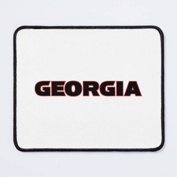 Item preview, Georgia Bulldogs Red Outline Retro Text designed and sold by Hewstyle.