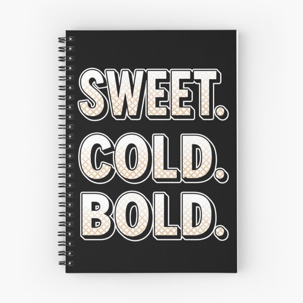 Item preview, Sweet Cold Bold Ice Cream Typography Design designed and sold by ScriptedMoments.