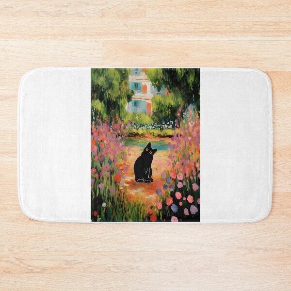 Item preview, Klimt Style Garden Cat | Cat Klimt in Flowers Garden designed and sold by PurrfectHome.