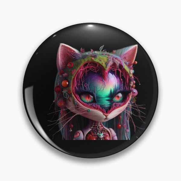 Item preview, Heart of the Forest – Heart Shaped Face Big Eyed Cat designed and sold by LujziWorld.