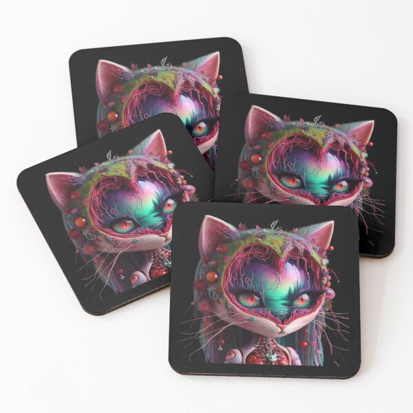 Item preview, Heart of the Forest – Heart Shaped Face Big Eyed Cat designed and sold by LujziWorld.