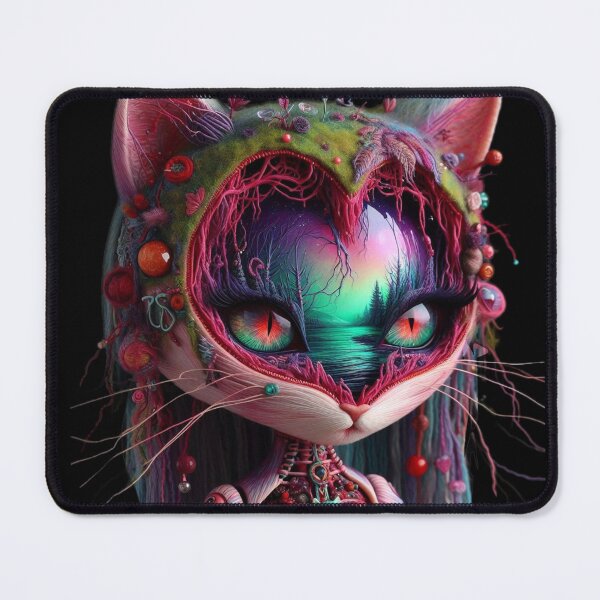 Item preview, Heart of the Forest – Heart Shaped Face Big Eyed Cat designed and sold by LujziWorld.