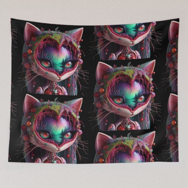 Item preview, Heart of the Forest – Heart Shaped Face Big Eyed Cat designed and sold by LujziWorld.