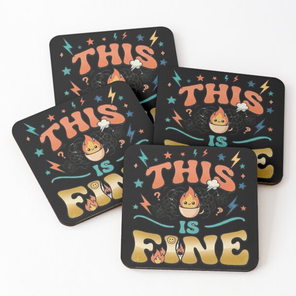 Item preview, This is Fine – Funny FUNNY Shirt, Unique Graphic Tee, Gift Idea designed and sold by Hanno0.