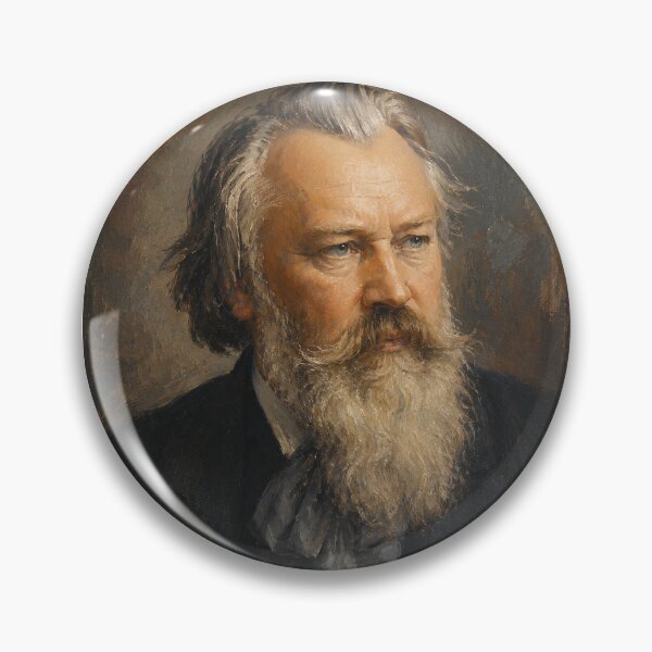 Item preview, Johannes Brahms, German composer and pianist painting. designed and sold by GalleryKauffeld.