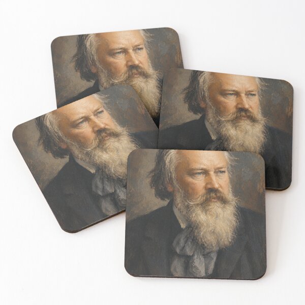 Item preview, Johannes Brahms, German composer and pianist painting. designed and sold by GalleryKauffeld.