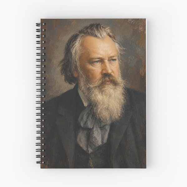 Item preview, Johannes Brahms, German composer and pianist painting. designed and sold by GalleryKauffeld.