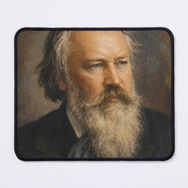 Item preview, Johannes Brahms, German composer and pianist painting. designed and sold by GalleryKauffeld.