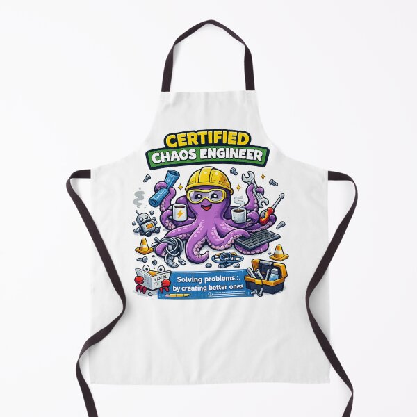 Item preview, Certified Chaos Engineer Funny Octopus Vector  designed and sold by wizooo411.
