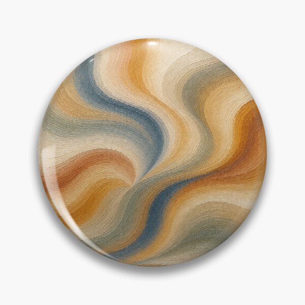 Item preview, Ochre and Blue Undulations designed and sold by Ingorgia Studio.