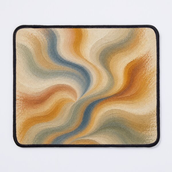 Item preview, Ochre and Blue Undulations designed and sold by Ingorgia Studio.