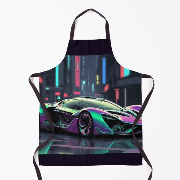 Item preview, Organic Neon Cyberpunk Hypercar Vector Poster designed and sold by Nexus Space.