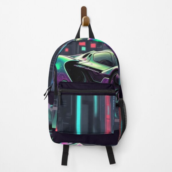 Item preview, Organic Neon Cyberpunk Hypercar Vector Poster designed and sold by Nexus Space.