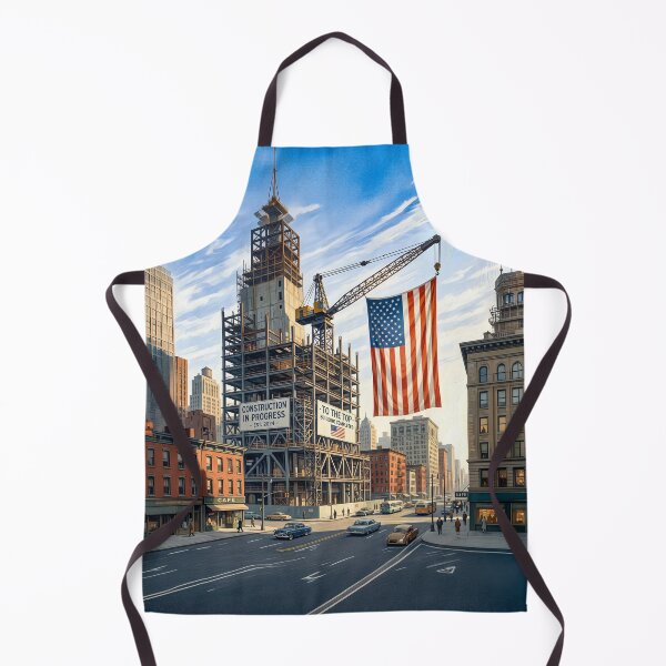 Item preview, American Flag Construction Steel Completion designed and sold by Home Decor Art.
