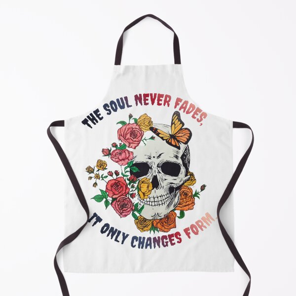 Item preview, The Soul Never Fades Gothic Floral Skull Quote designed and sold by littleearty.