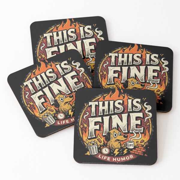 Item preview, This is Fine – Funny FUNNY Shirt, Unique Graphic Tee, Gift Idea designed and sold by Hanno0.