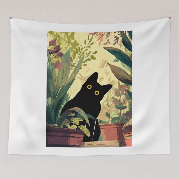 Item preview, Cats and Plants Floral designed and sold by PurrfectHome.