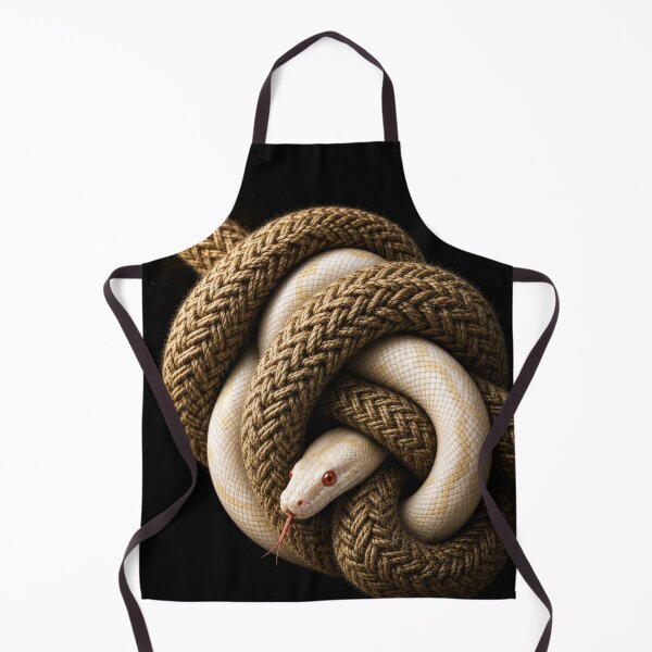 Item preview, Albino Snake Coiled Within Braided Rope | Dark Fine Art designed and sold by Kimberly Palmer.