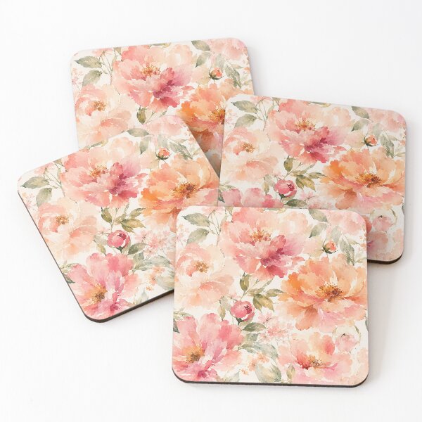 Item preview, Romantic Warm Summer Watercolor Blossoms designed and sold by tonymagnerart.