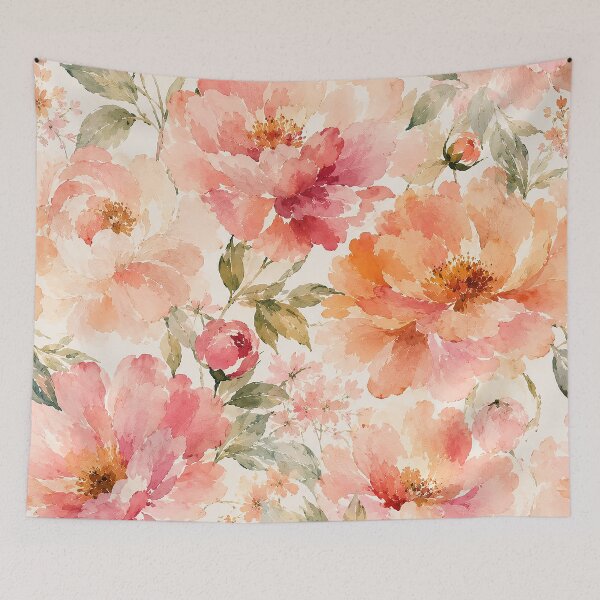 Item preview, Romantic Warm Summer Watercolor Blossoms designed and sold by tonymagnerart.