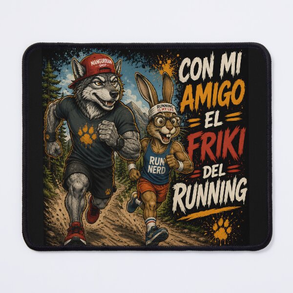 Item preview, Running with my running geek friend designed and sold by Mangurrian Shop.