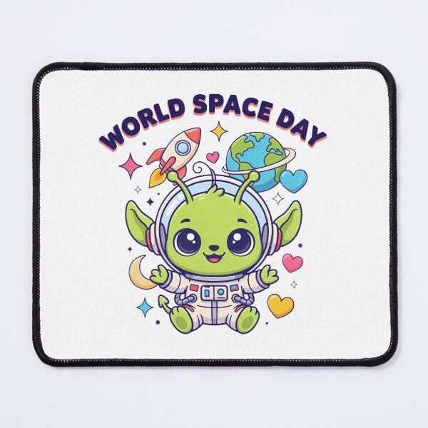 Item preview, World Space Day Cute Alien Puppy Astronaut Kawaii Space T-Shirt v2 designed and sold by DarylWelsh2024.
