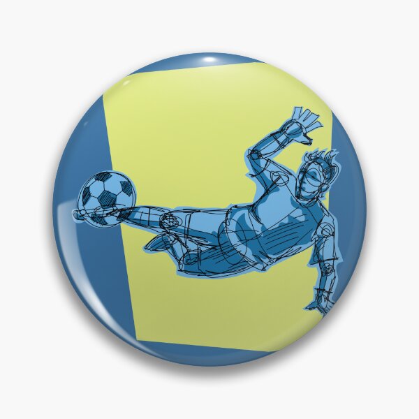 Item preview, Yes Goalkeeper With Blue Background designed and sold by missmann.