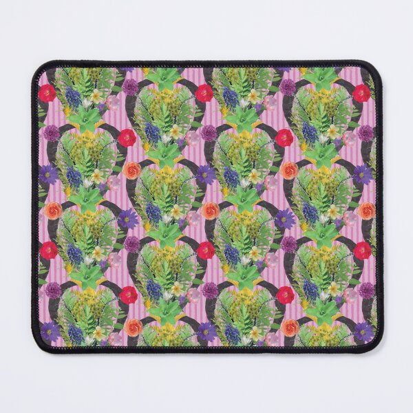 Item preview, Spring Flower & Foliage Arrangement on Pink Stripes designed and sold by Digitalmyth's Designs.