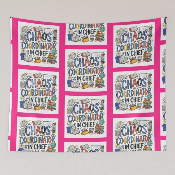 Item preview, Chaos Coordinator In Chief - Cute Whimsical Teacher Sticker designed and sold by Scro-Ciob-Shop.