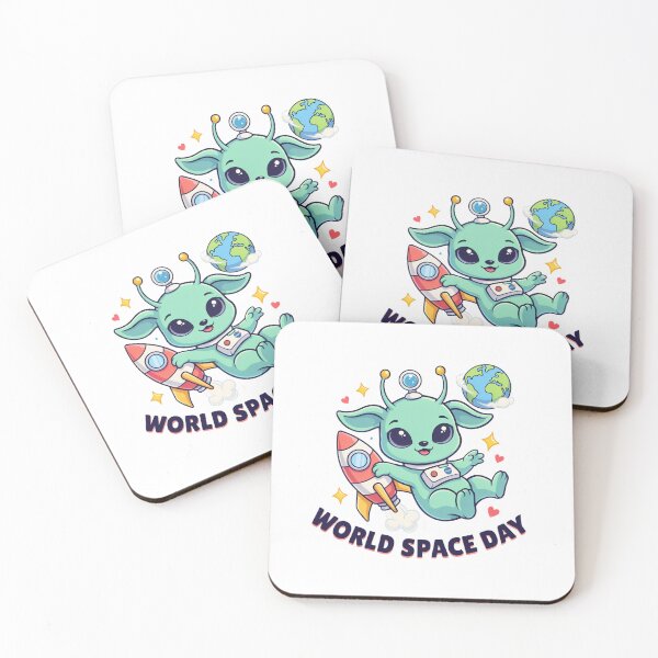 Item preview, World Space Day Cute Alien Puppy Astronaut Kawaii Space T-Shirt v3 designed and sold by DarylWelsh2024.