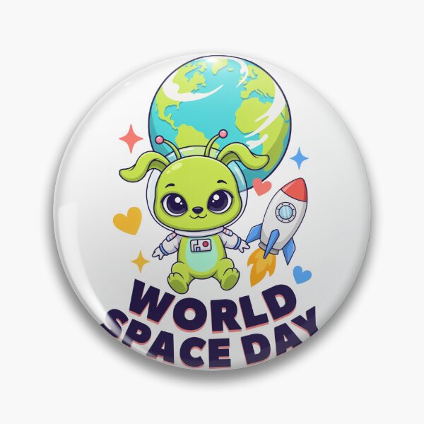 Item preview, World Space Day Cute Alien Puppy Astronaut Kawaii Space T-Shirt v4 designed and sold by DarylWelsh2024.
