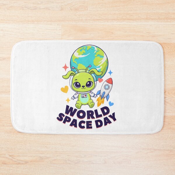 Item preview, World Space Day Cute Alien Puppy Astronaut Kawaii Space T-Shirt v4 designed and sold by DarylWelsh2024.