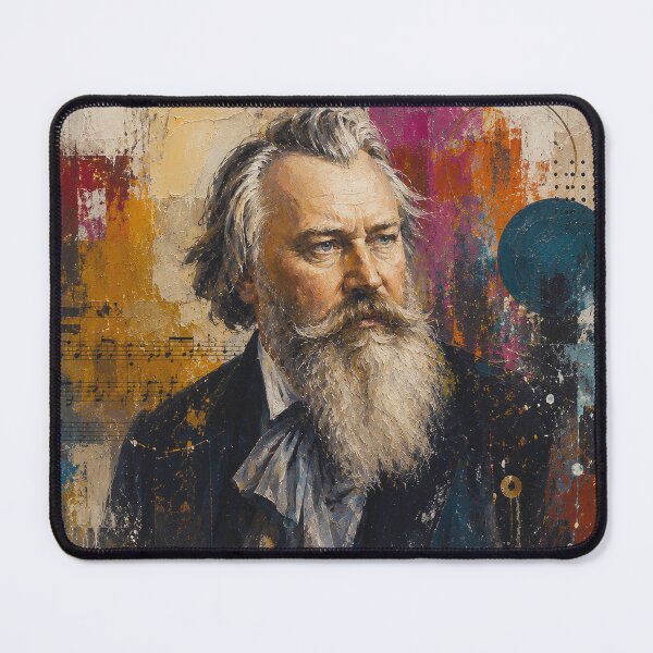 Item preview, German composer and pianist Johannes Brahms painting. designed and sold by GalleryKauffeld.
