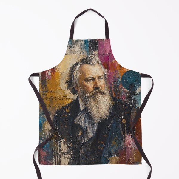 Item preview, German composer and pianist Johannes Brahms painting. designed and sold by GalleryKauffeld.